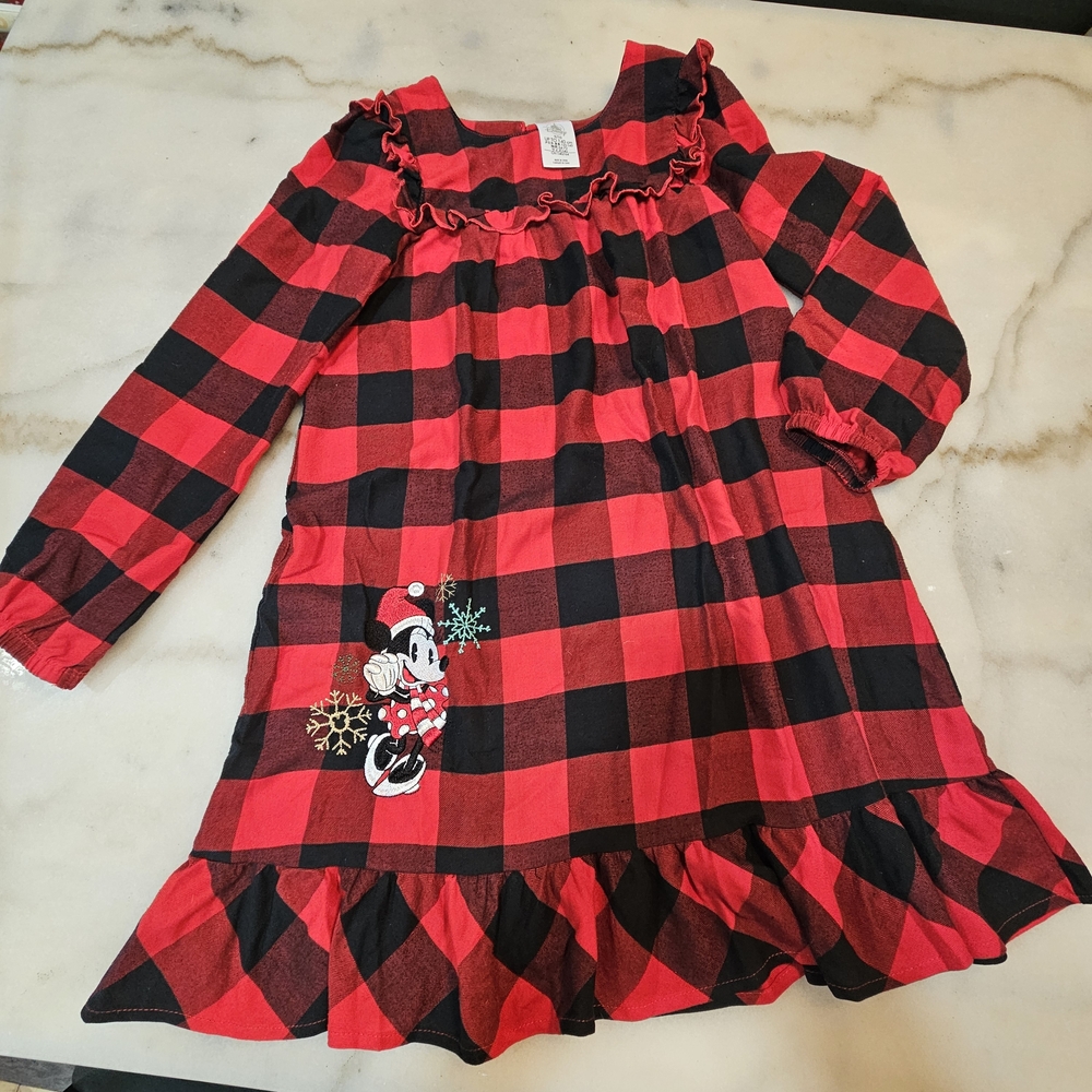Disney Red and Black Checkered Kids Pajamas